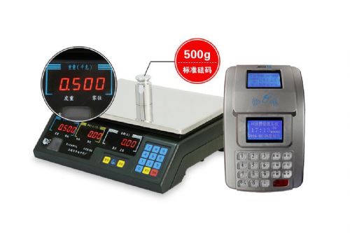 汕頭工廠食堂稱重賣飯機,自助刷卡電子稱重一卡通安裝